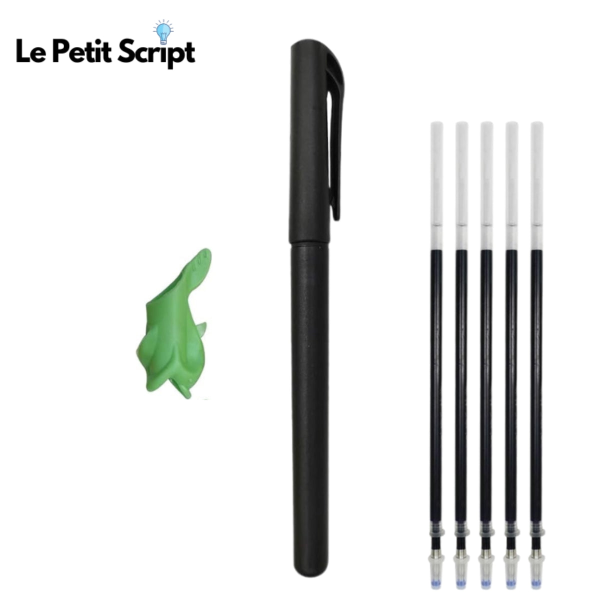 Le stylo magique, son grip et ses 5 recharges