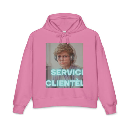 Hoodie — Retro 'Service Clientèle' Customer Service Graphic Hoodie